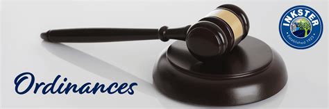 Ordinances .